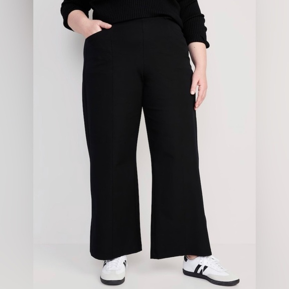 NWOT! Black High-Waisted Pull-On Pixie Wide-Leg Pants for Women - Multiple 💜 - Picture 7 of 16